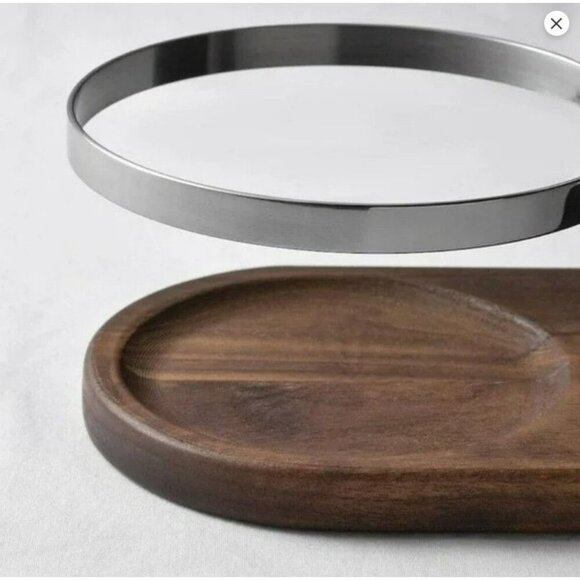 IKEA KROSAMOS Holder for Jars Bottles, Walnut/Steel‎  Bottle Holder - Picture 3 of 7